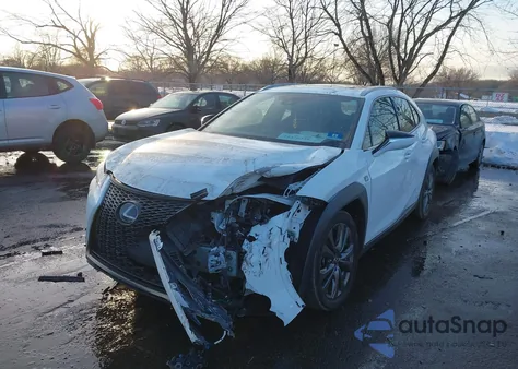 2020 Lexus Ux 250H F Sport z USA, uszkodzony, nr VIN JTHR9JBH4L2025710